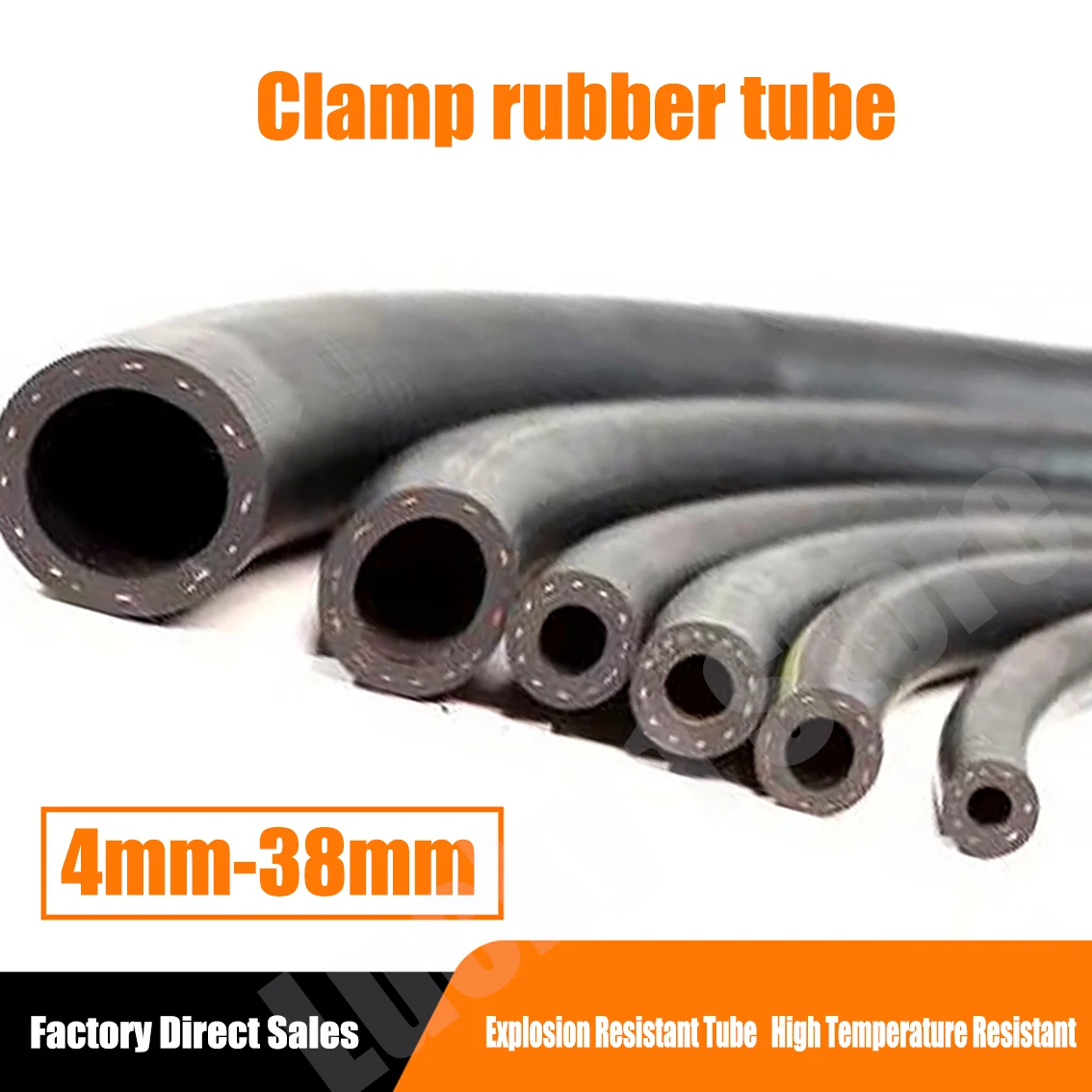 

Черный ID 4 мм ~ 38 мм гладкий резиновый шланг из EPDM, подходящий для автомобильной морской техники и оборудования, резервуар для теплого воздуха, водопроводная труба