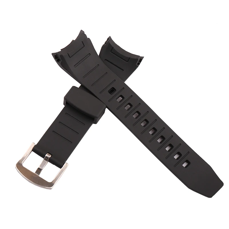 Watch accessories for SEIKO  VELATURA/SRH series SPC007 Men's outdoor sports waterproof silicone watch strap 26MM