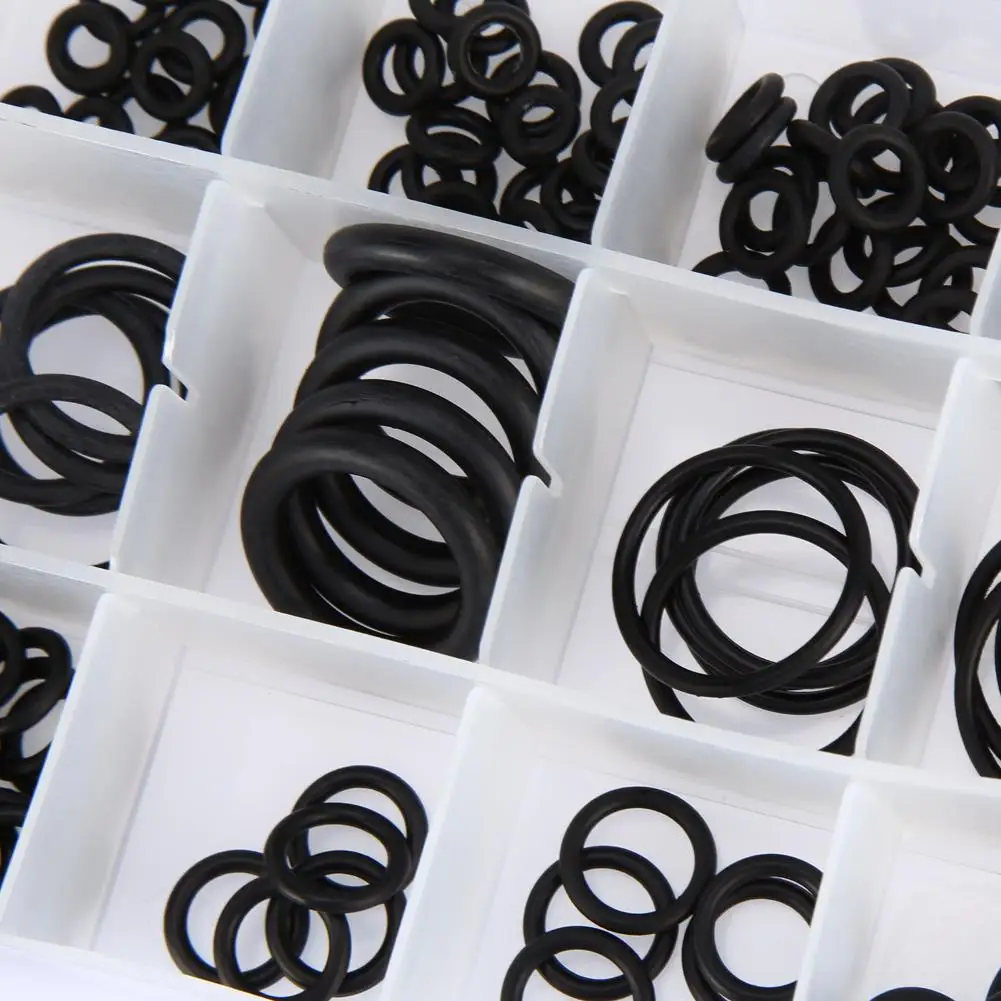 

225pcs Rubber O Ring Assortment Kits 18 Sizes Sealing Gasket Washers Made of Nitrile Rubber NBR ORing Set