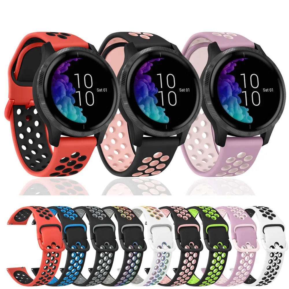 Per Garmin 55 245 645 Music/Approach S12 S40 S42 Cinturino In Silicone Per Vivoactive 3 Music/Venu 2 Plus/Venu Sq 2 Bracciale 20Mm