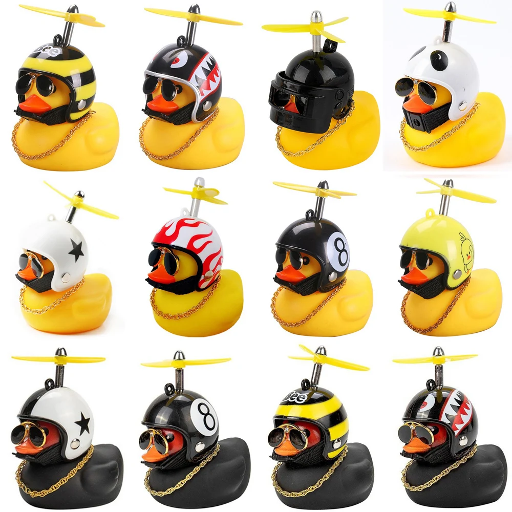 Желтая Резиновая Утка Автомобильное Украшение С Пропеллером Стеклоочиститель