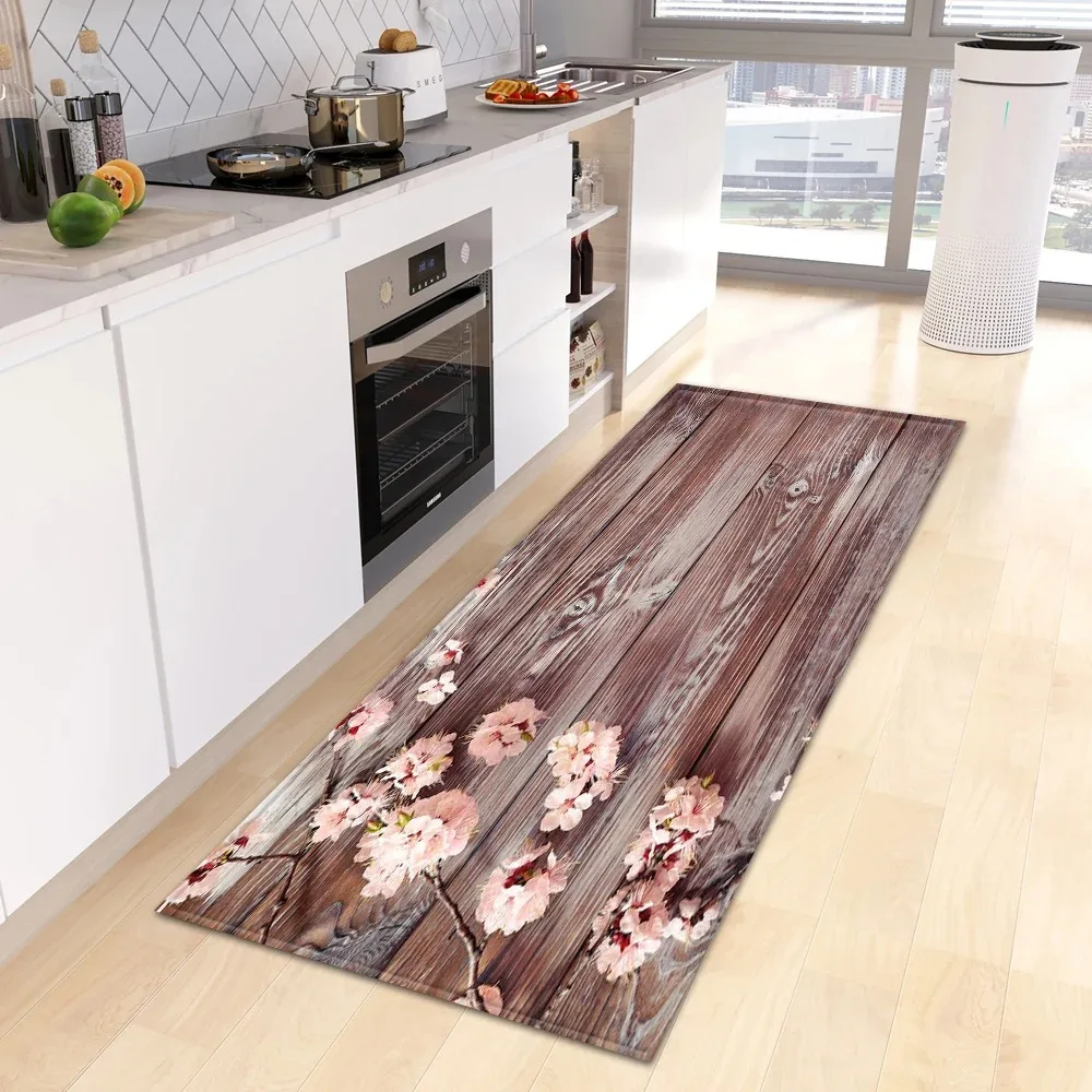 Маленький цветочный узор домашний кухонный напольный коврик дверной