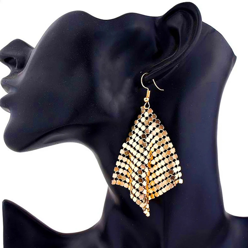 

Luxury Crystal Tassel Square Earrings for Women Wedding Party Statement Earrings Hanging Fashion Women's Earrings Gift Accessory