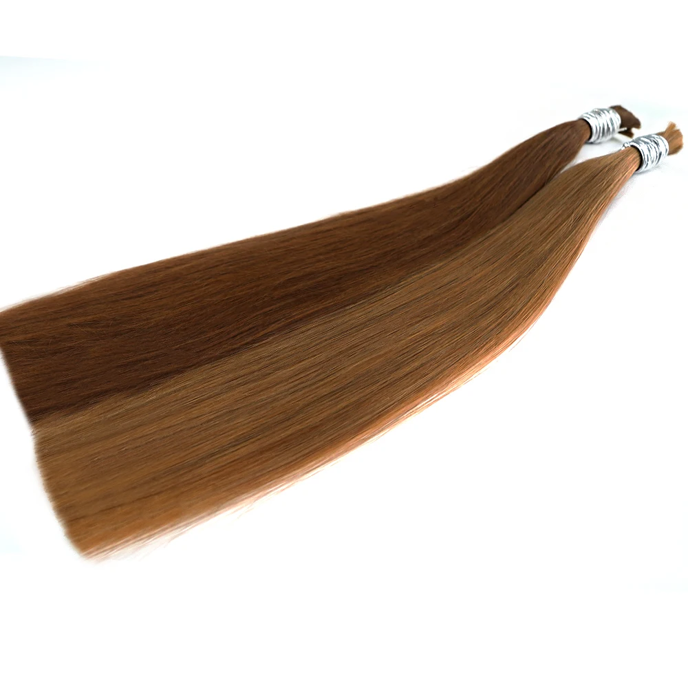 Фото Shinehair, красные прямые пучки человеческих волос, 100% настоящие натуральные волосы для наращивания, без утка, натуральные черные объемные 613, блондинка, бразильская 350 №5