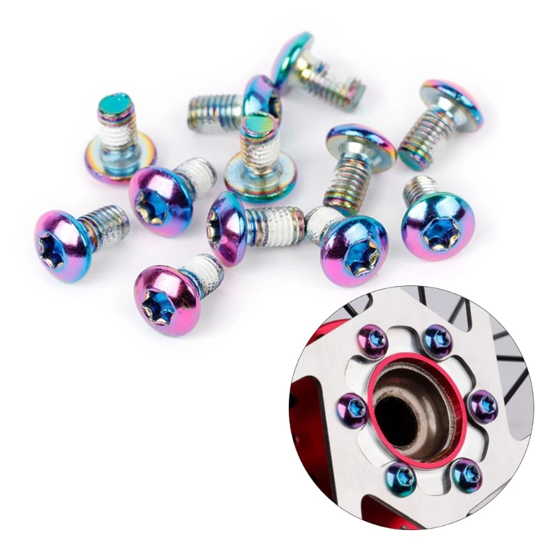 16 шт. винт ротора велосипеда болты дискового тормоза M5x9 с установочным ключом T25