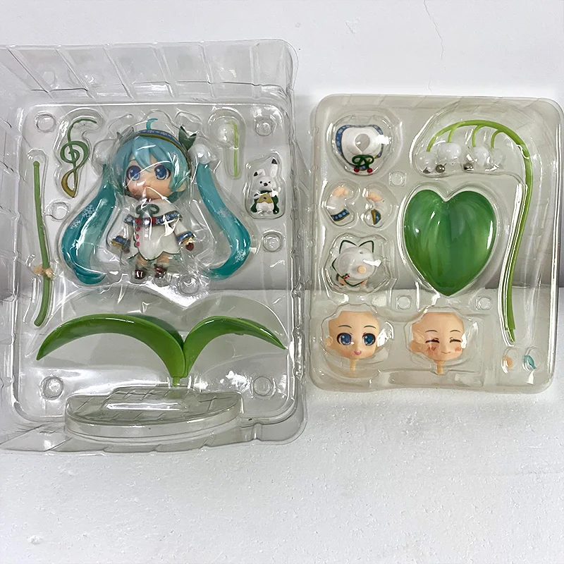 Фигурки героев Аниме Nendoroid Hatsune Miku 493 листья лотоса Q-версия игрушки движущиеся
