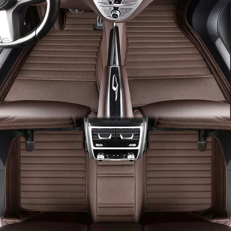 Из искусственной кожи полное покрытие под заказ автомобильные коврики для Ford S-Max