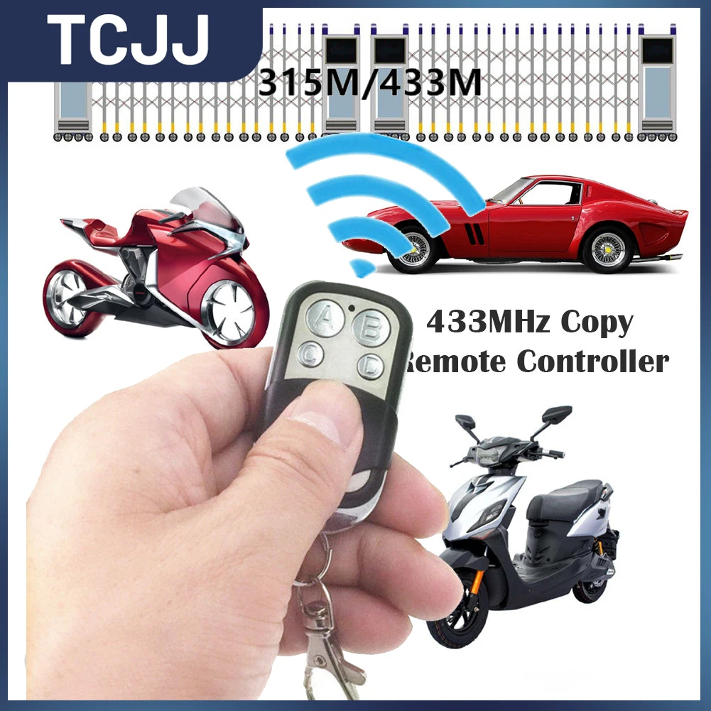 1 шт., пульт дистанционного управления для дверей гаража, 433 МГц