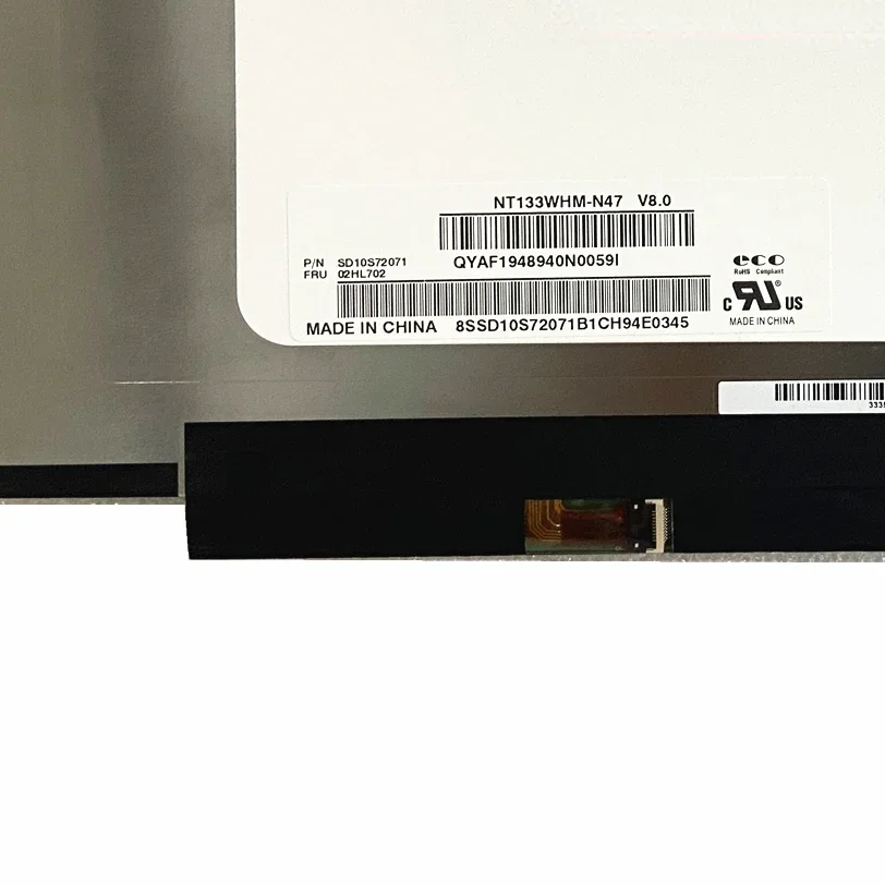 NT133WHM-N47 подходит для M133NWR9 R1 N133BGA-EA2 B133XTN03.0 B133XTN03.3 EDP 13 3 дюйма 1366×768 30-контактный
