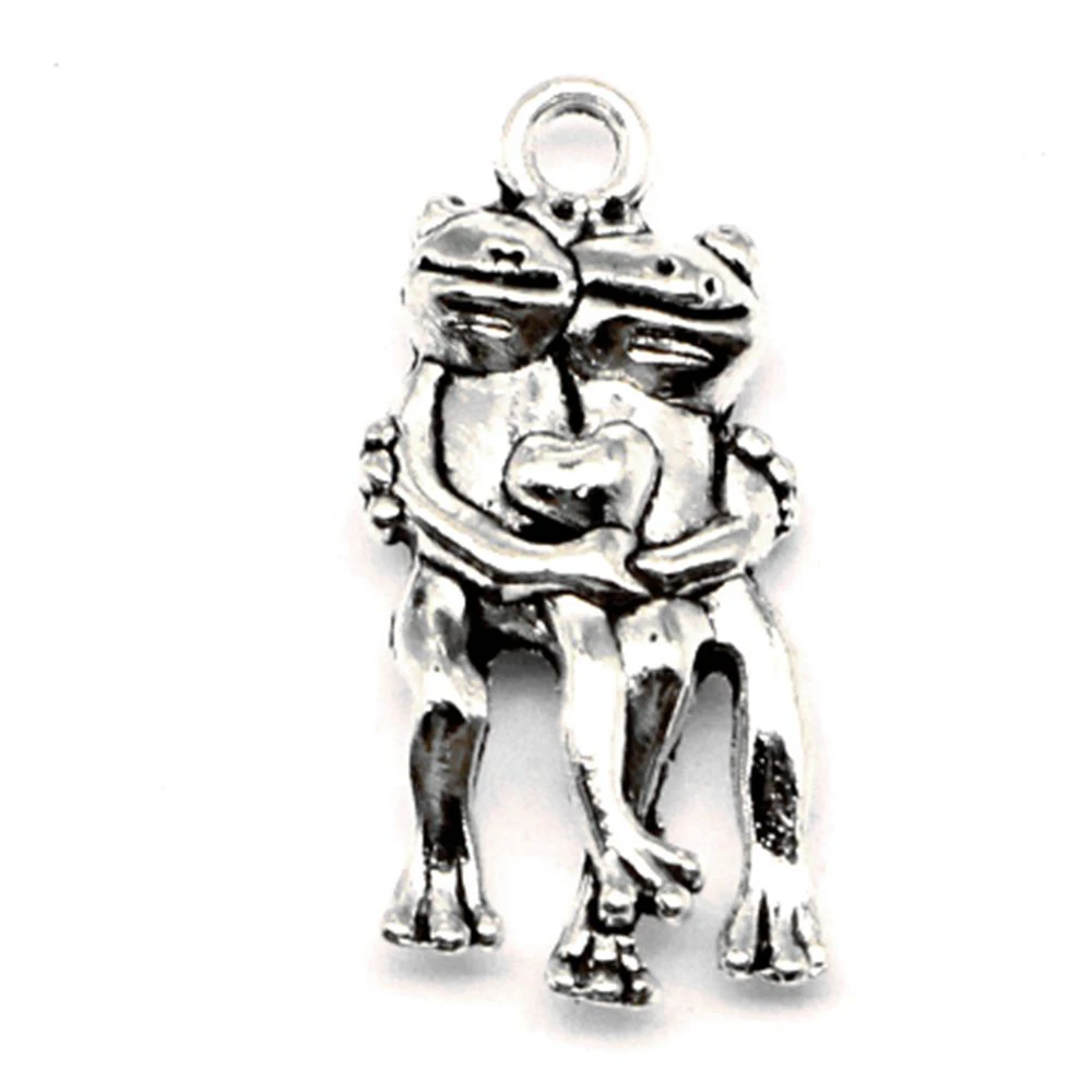 

5 шт., подвески в виде лягушки, 11 х23 мм