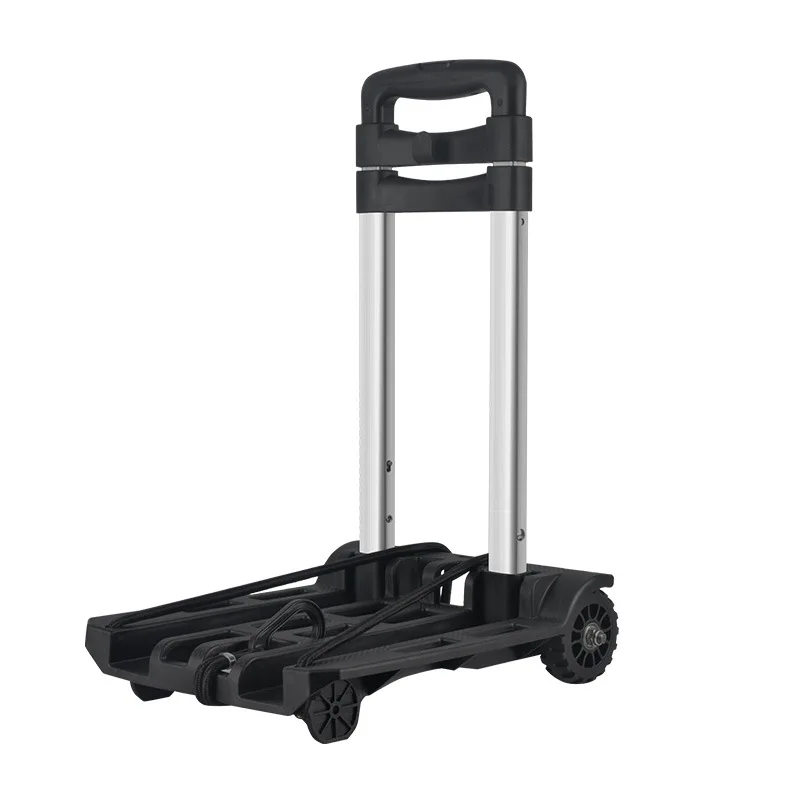 

Four Wheel Shopping Cart Folding Portable Trolley Luggage Car Light Trailer Household 여행용가방 Hand