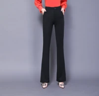wide leg pants female large size s 4xl casual straight black womens pants wide feet trousers