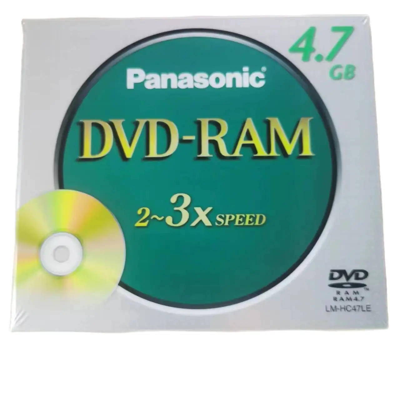 1PCS Panasonic 4.7G LM-HC47LE 12CM 2-3X SPEED DVD-RAM disc Rewriteable disc Archive CD Recording disk Non-cartridge disc