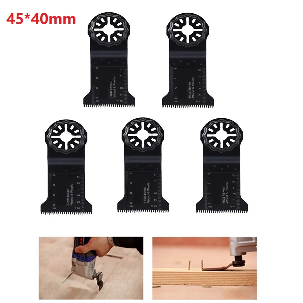 

5PCS 45mm Universal Oscillating Multi Tool Saw Blade For Metal Wood Plastic Cutting Opening Hole Power Tools Accessories