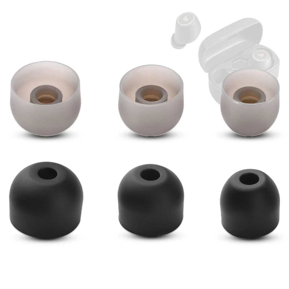 Силиконовые насадки для наушников Edifier TWS1/TWS1 Pro, 6 шт., мягкие вкладыши для наушников X3/X5/Minibuds TWS, 4-5 мм