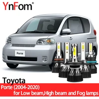 ynfom toyota special led headlight bulbs kit for porte p10 p11 p15 p14 2004 2020 low beamhigh beamfog lampcar accessories