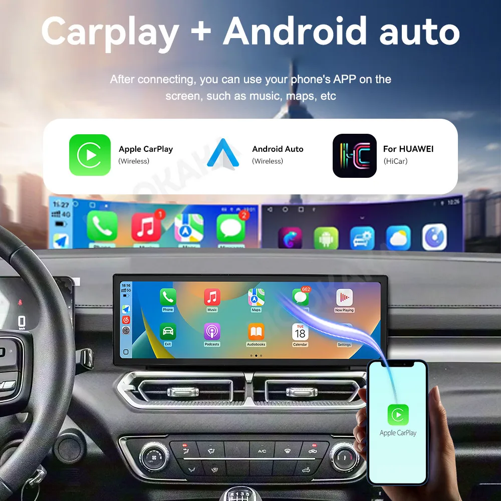 Фото Автомобильный мультимедийный плеер с сенсорным экраном 14,9 дюйма на Android 15 для Great Wall King Kong Cannon 2022-2026: GPS-навигация, CarPlay №3