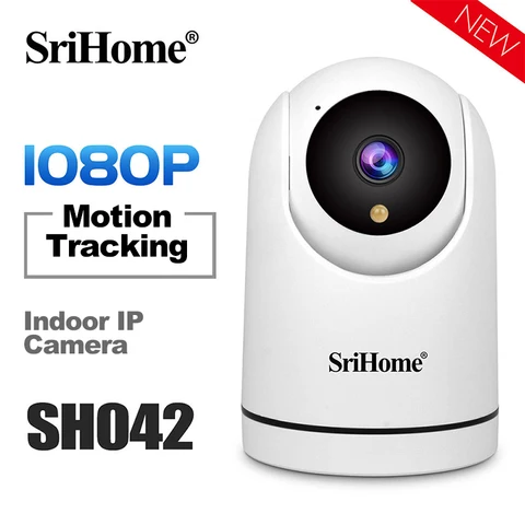 Srihome 1080P умная Мини Wi-Fi IP-камера Внутренняя беспроводная камера видеонаблюдения для дома охранная камера 2 Мп с автоматическим отслеживанием