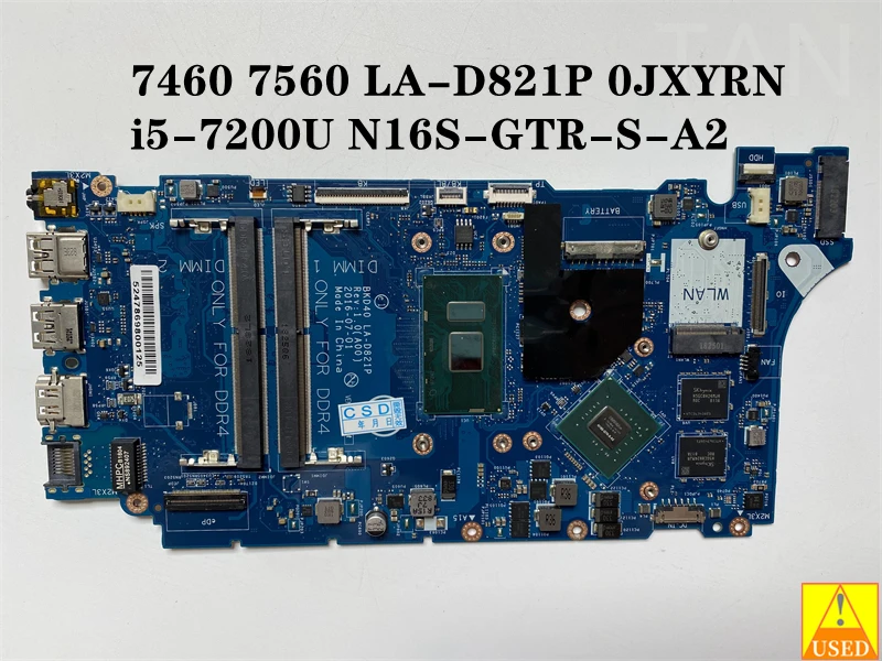 

Для Dell 7460 7560 б/у материнская плата для ноутбука 0JXYRN CN-0JXYRN Φ полностью протестирована и работает идеально.