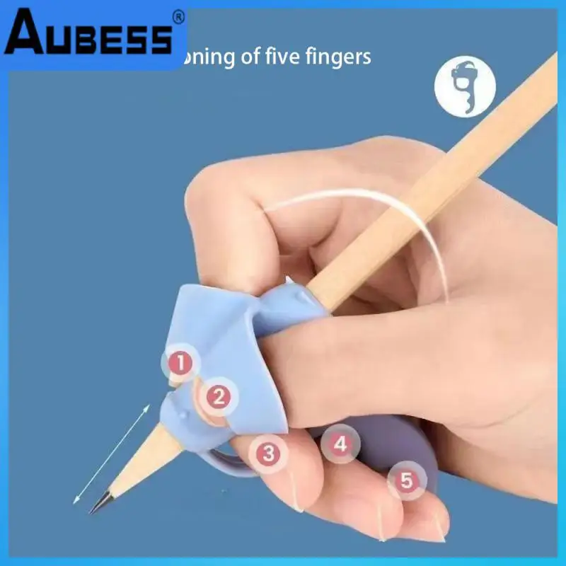 

Silicone Finger Coil Habit Formation Pen Set Five Fingers Separated Clearly Fine To Develop Calligraphy Corrector Pen Grip