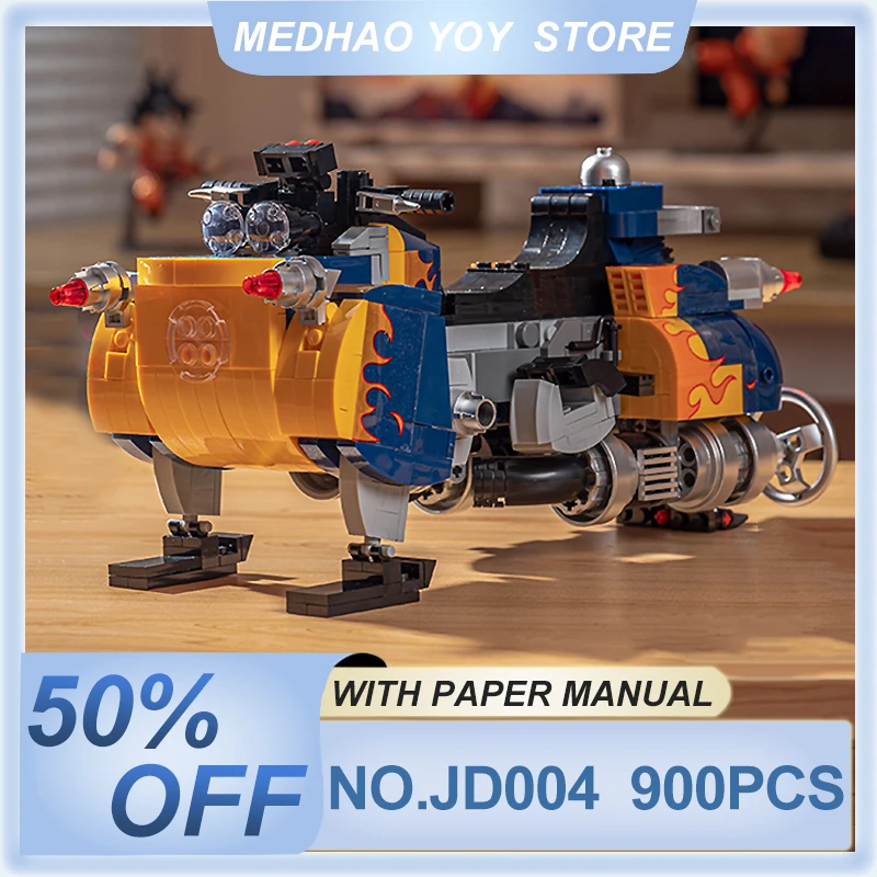 Новинка 2024 модель MOC JD-004 одноколесного мотоцикла Harley Suvs конструктор кирпичи Пазл