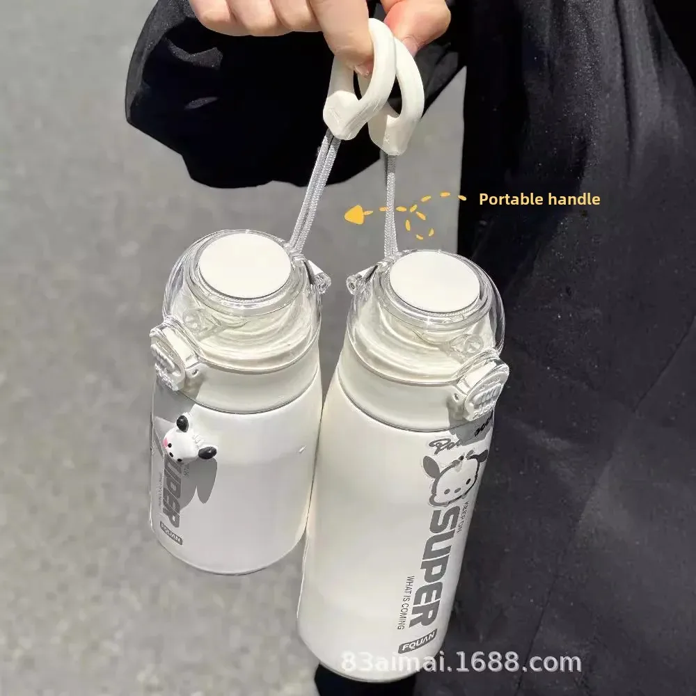 Милая женская портативная изолированная соломенная чашка высокое эстетическое