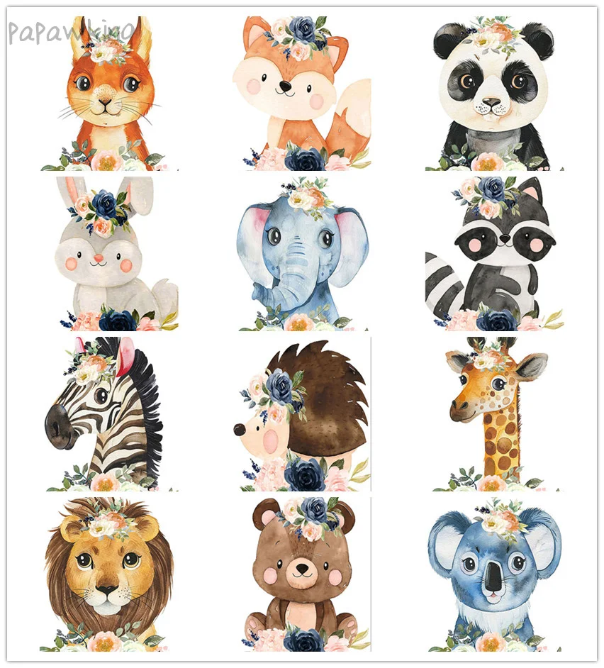 

Diy Flower Animal Diamond Painting Full Drill Cartoon Poster Art Rhinestone Cross Stitch Kit Home Mosaic Embroidery Wall Decor