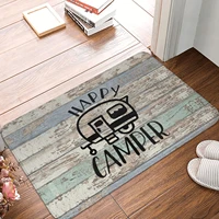 happy camper doormat anti slip door mat funny indoor bedroom kitchen bath floormat entrance camp welcome door mat
