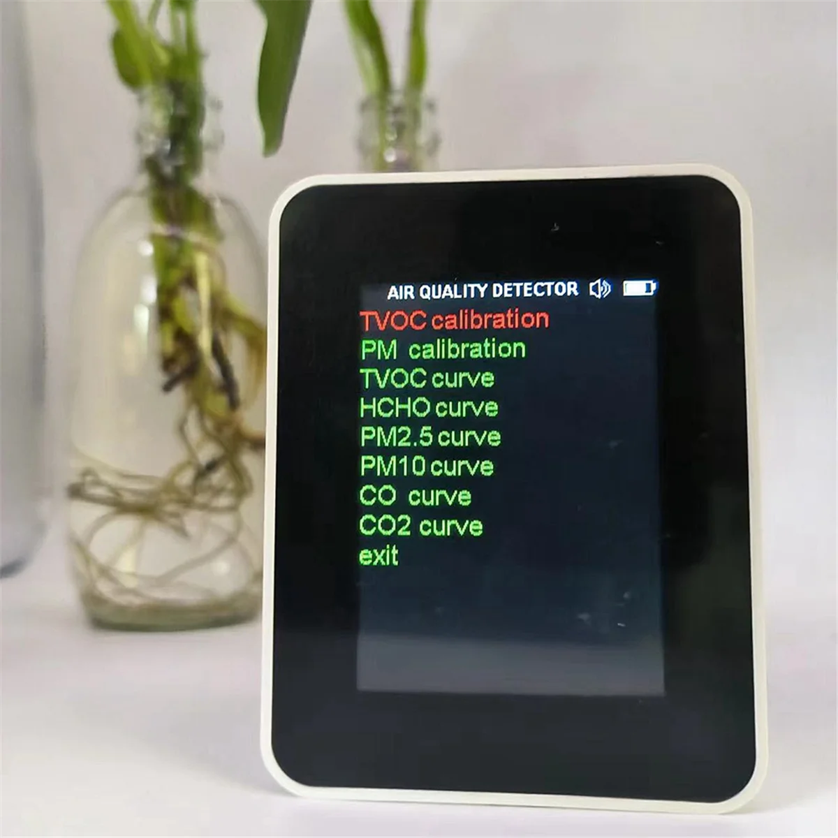 12 в 1 монитор качества воздуха CO2 с отображением времени/даты WIFI PM2.5 PM10 CO TVOC HCHO AQI