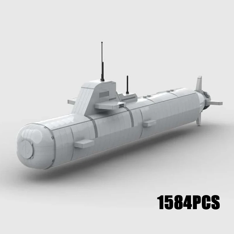 Конструктор Moc военная модель подводная лодка технология модульные блоки