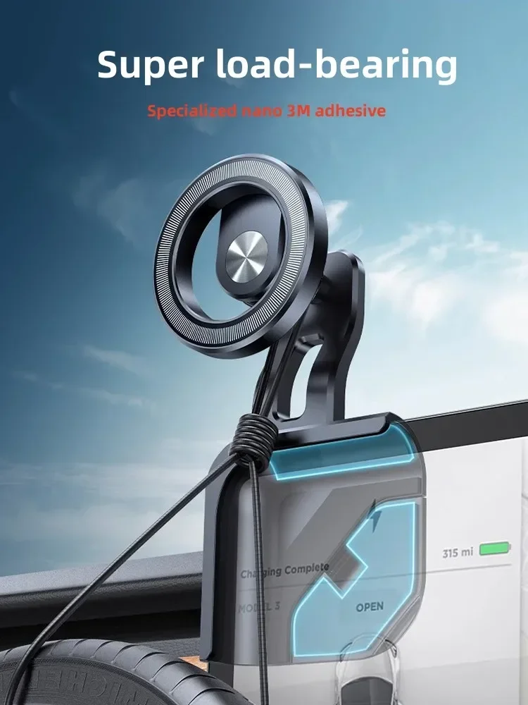 Магнитный автомобильный держатель для телефона Tesla Model 3/Y фиксированный GPS экран