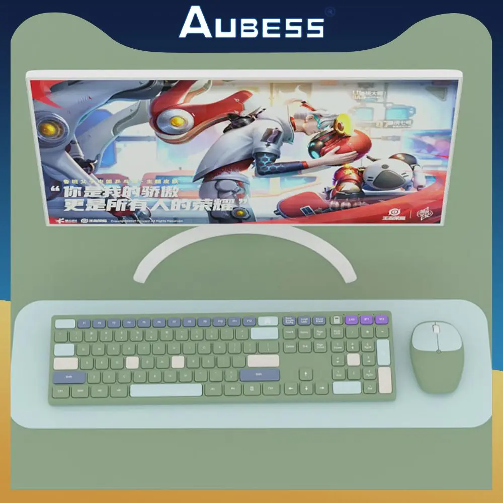 

High-speed Transmission Wireless Keyboard 10m Remote Reception Universal Keyboard Multi-system Compatible Keyboard Simple