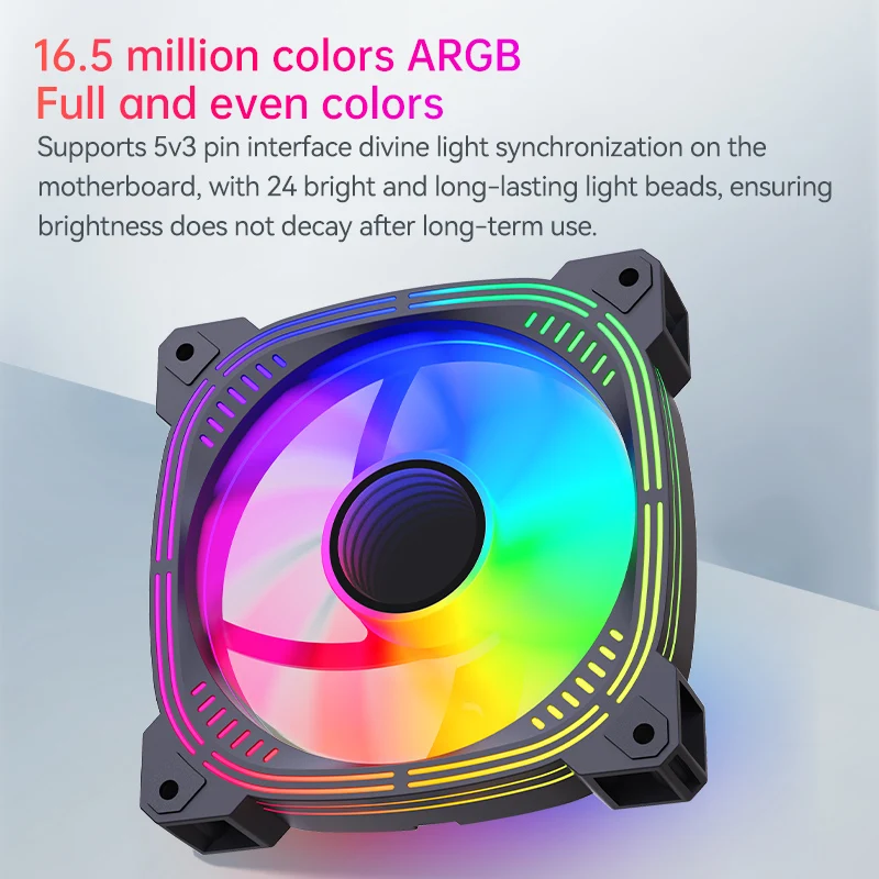 ARGB игровой настольный корпус с воздушным охлаждением вентилятор 120 мм низкий