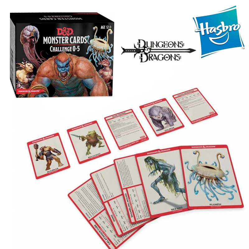 

Hasbro Подземелья и Драконы раскладушки карты: Монстры 0-5 (D & d аксессуар) 179 карт настольная игра