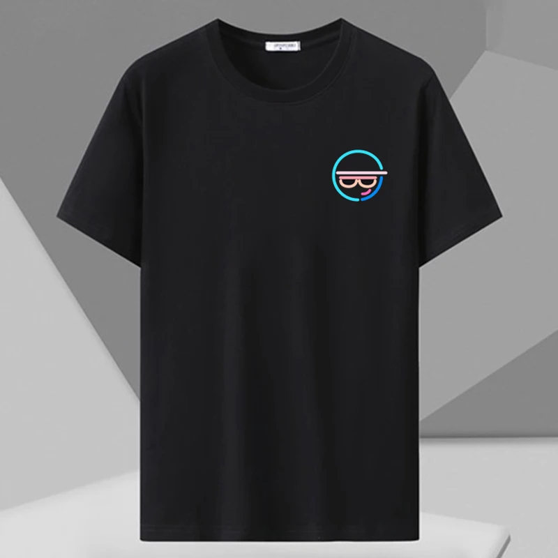 Мужская футболка с принтом размера плюс 110-180 кг свободная короткими рукавами