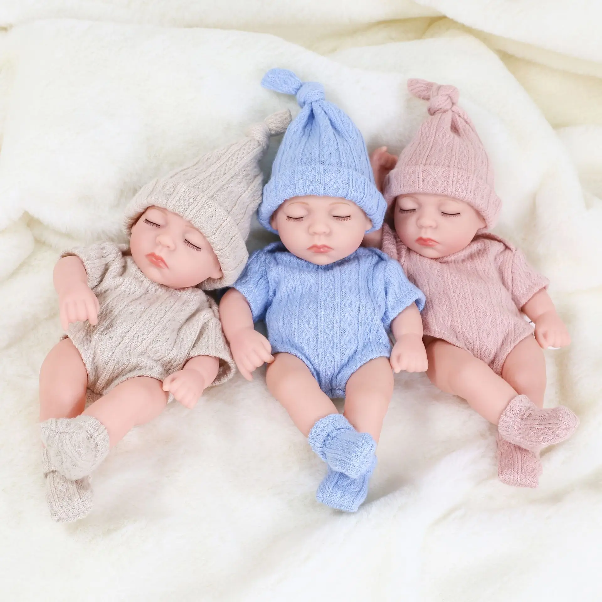 - Lifelike Soft Cloth Body Newborn Doll, Real Life For Kids 
