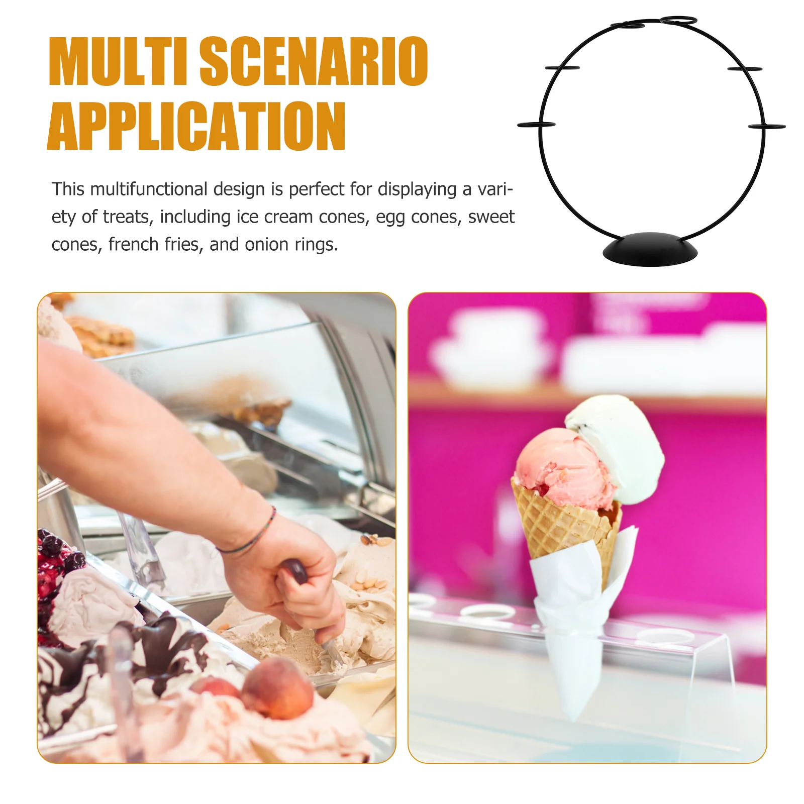 Железный держатель для конуса мороженого металлический рулон подставка суши