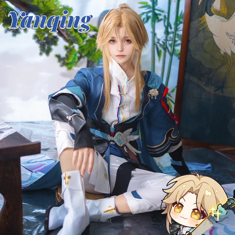 

Honkai Star Rail Yanqing Cosplay Full Set Wig Costume