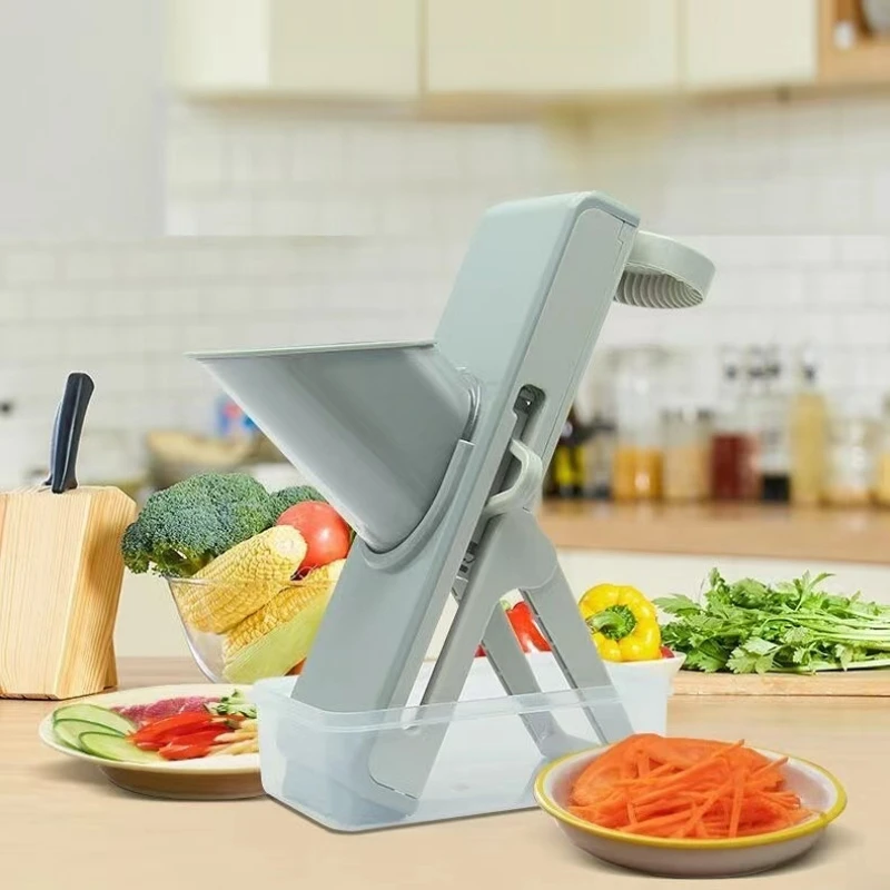 

Новая многофункциональная овощерезка для дома и кухни, регулируемая Удобная ломтерезка из нержавеющей стали для фруктов и овощей