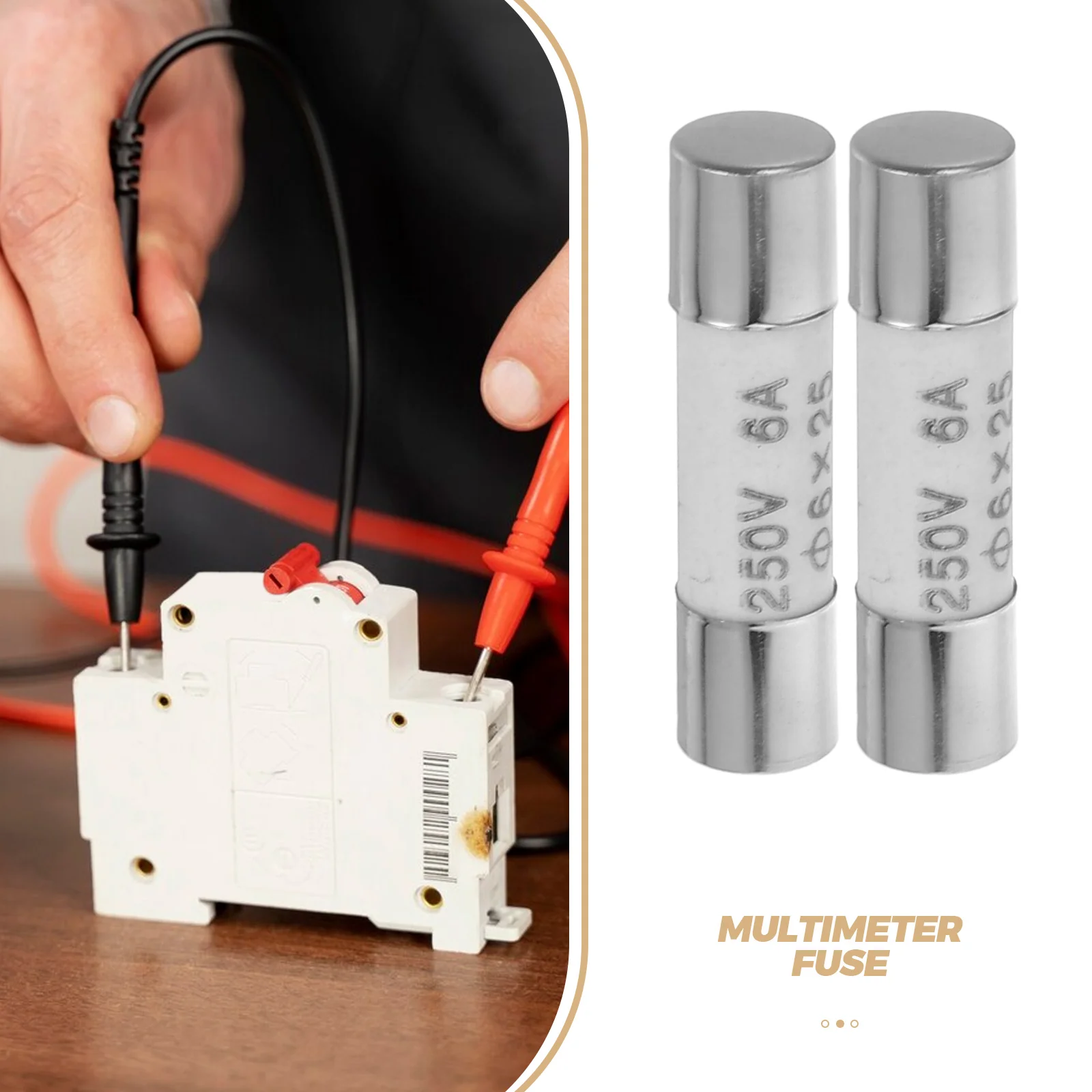 10 шт. цифровой предохранитель мультиметра 6 А 500 В для четкого макс. номера 6а