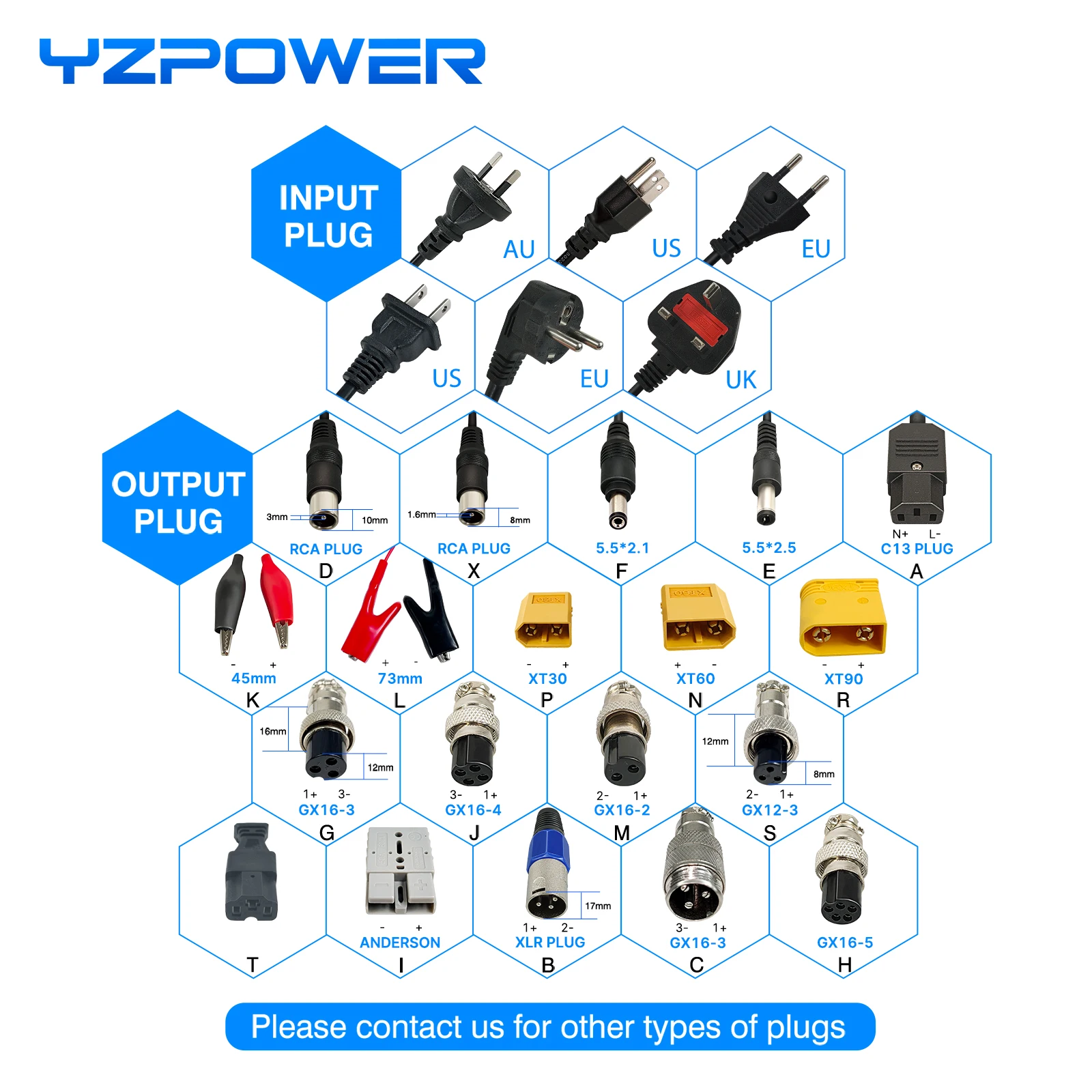 YZPOWER 54.6V 4A Smart Lithium Battery Fast Charger with  Output Plug for 13S 48V Lipo Li-ion Electric Bike Power Tool With Fans images - 6