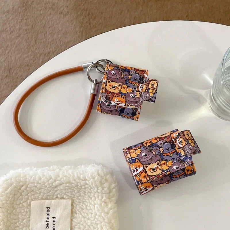 Полноэкранный чехол с милой собакой для AirPods 4 Airpod 1 2 3 Pro Pro2 Bluetooth-наушники зарядное