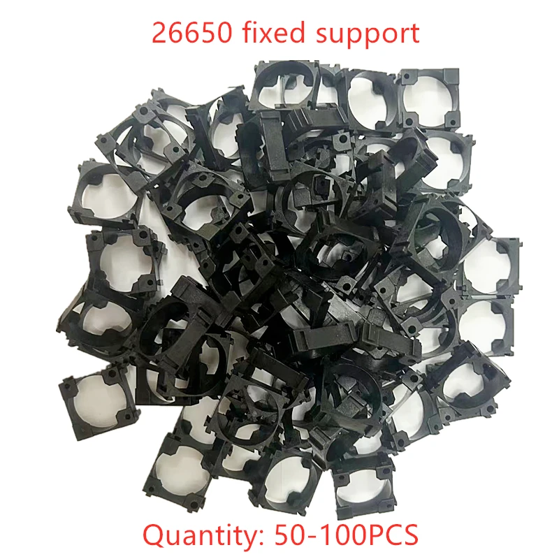 

100pcs 26650 lithium battery bracket fixed bracket can splice battery pack