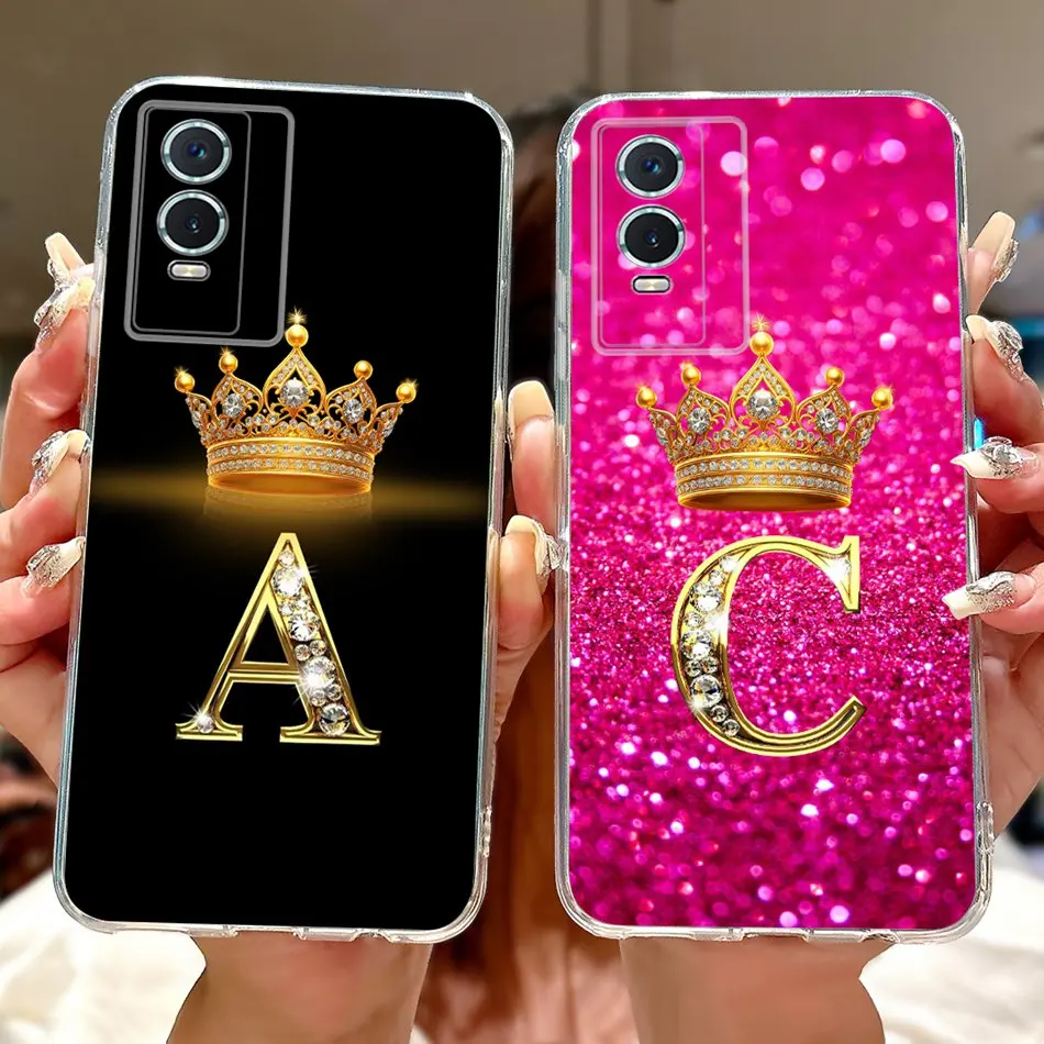 Для Vivo Y76s Y74s Y76 5G Чехол Y 76 76S Y74S V2156A V2209A V2124 Модные мягкие силиконовые прозрачные