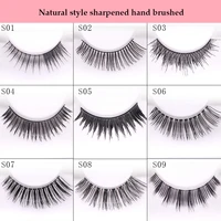 wholesale natural curly false eyelashes bridal makeup office worker student party nude make up soft lashes professional makeup