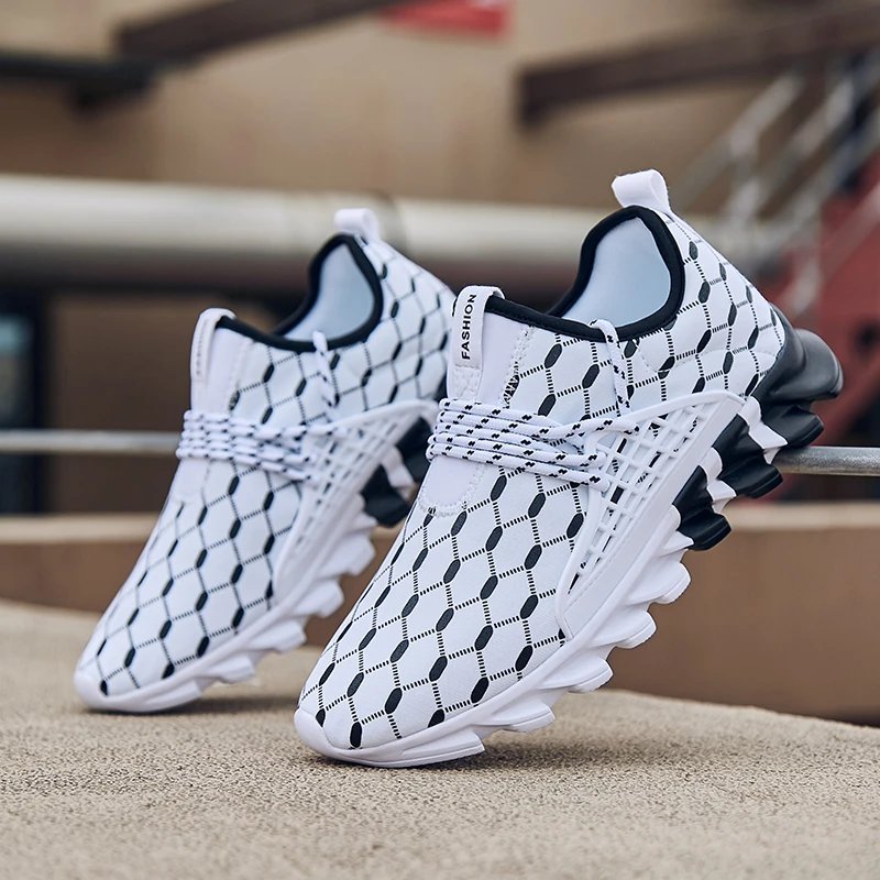 Plus Size Male Shoes Light Breathable White Sneakers Casual Footwear Spring New Fashion Comfortable Walking Sports Shoes For Men