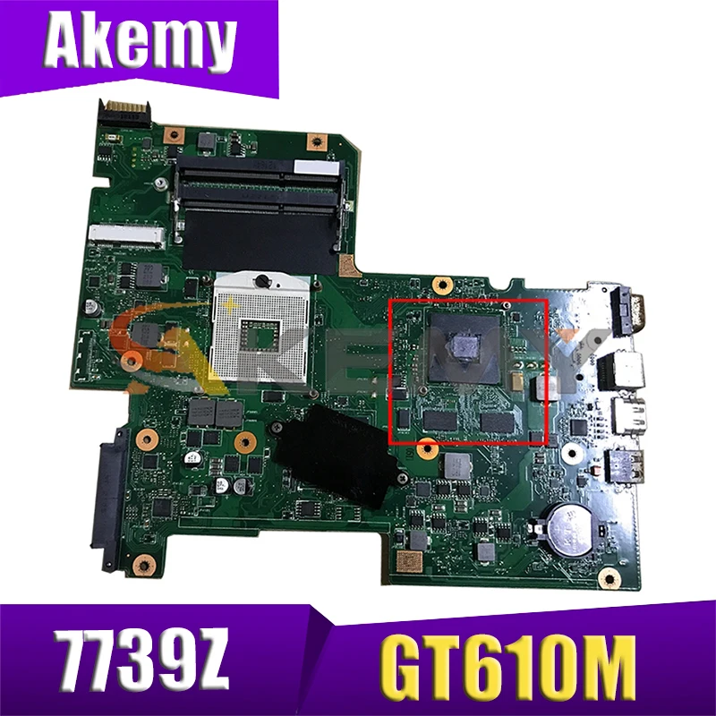 

Материнская плата AKEMY NB.M1R11.001 NBM1R11001 AIC70 для ноутбука Acer aspire 7739 7739Z 7739G, материнская плата HM55 DDR3 GT610M gpu