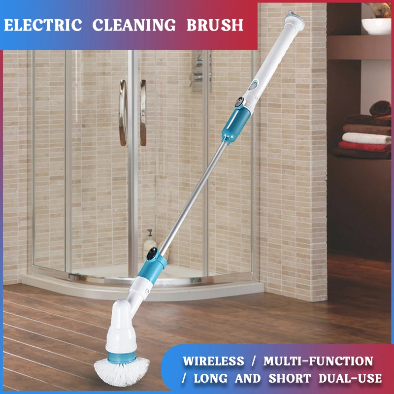 

Cordless Electric Cleaning Brush Automatic Rotary Washer Cleaning Brush Without Dead Angle Brush Bathroom Kitchen Cleaning Tool