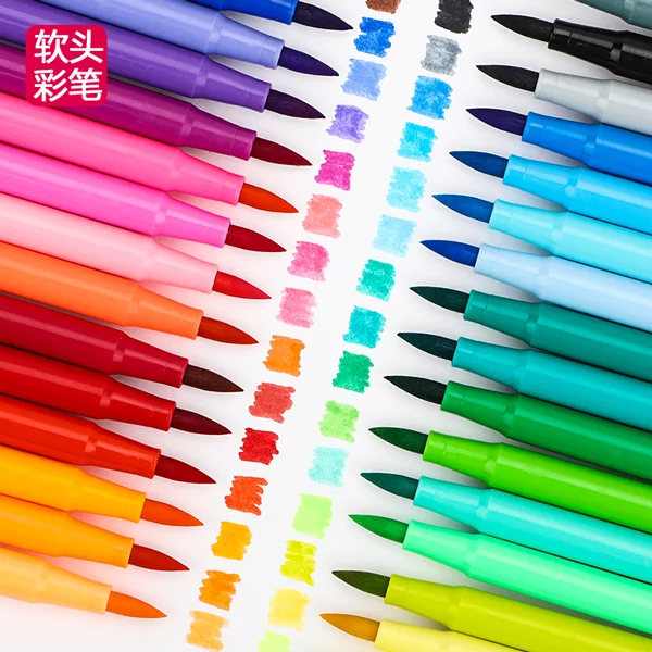 

Soft Head watercolor pen kindergarten Primary School students painting kit Soft tip smooth watercolor brush