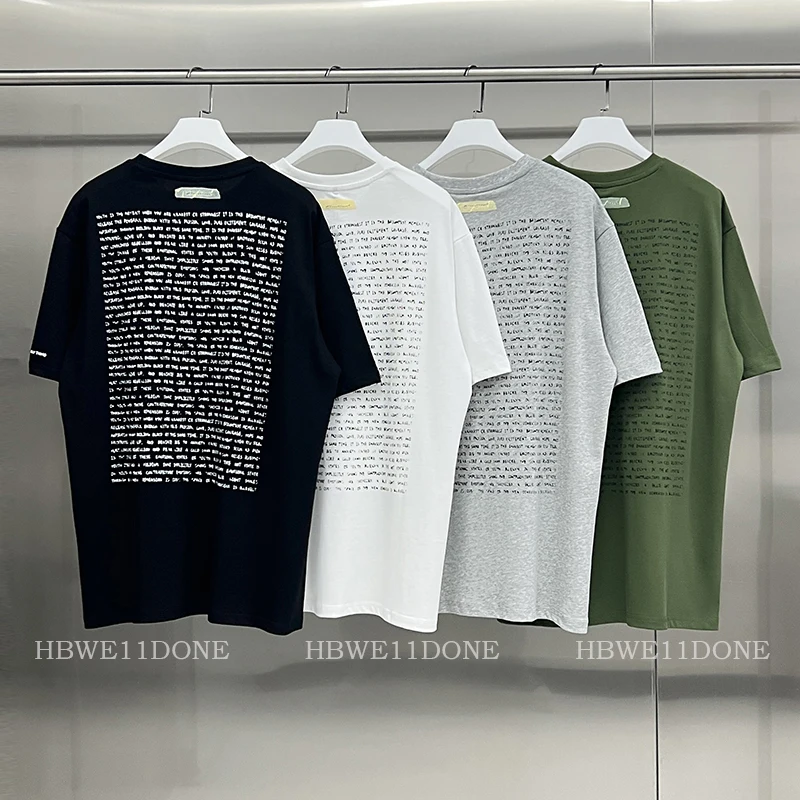 

ADER ERROR summer back full print letters printed loose cotton T-shirt men and women short-sleeved tops couples unisex models